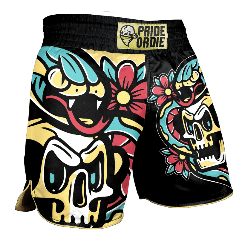 Pride Or Die Cold instinct MMA Shorts - Black